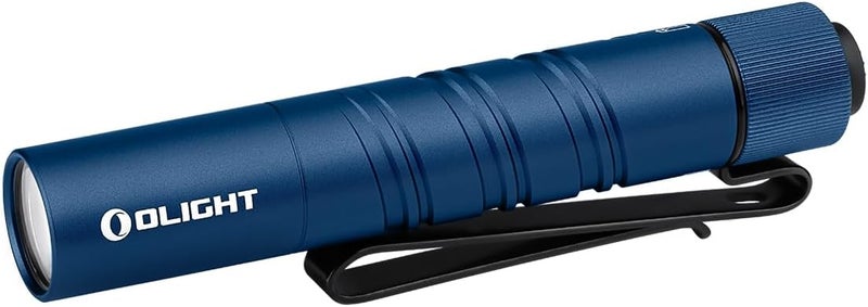 OLIGHT I3T 2 EOS Pocket EDC Flashlight, 200 Lumens Compact Bright Handheld Tactical Flash Lights, Dual-Output Tail Switch with AAA Battery and Two-Way Pocket Clip for Camping,Hiking (Midnight Blue) - Image 1